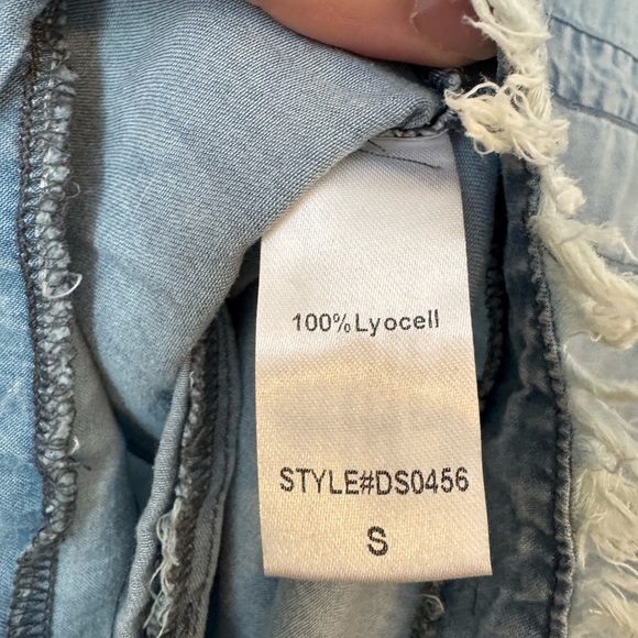 NWT Mustard Seed “Denim” Studded Romper - Picture 9 of 9